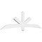 Ekena Millwork Alberta Architectural Grade PVC Gable Bracket, 108"W x 31 1/2"H x 2"D x 6"F, 7/12 Pitch GBP108X32X0206ALB00 - alternate 1